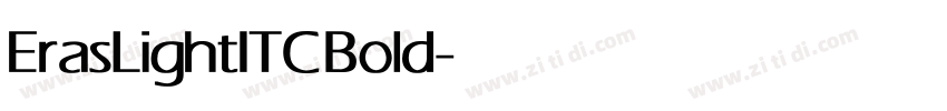 ErasLightITC Bold字体转换